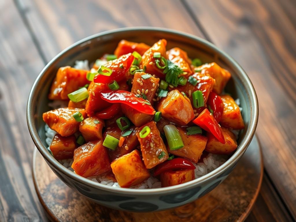 Fermented Kimchi Chicken Stir-Fry