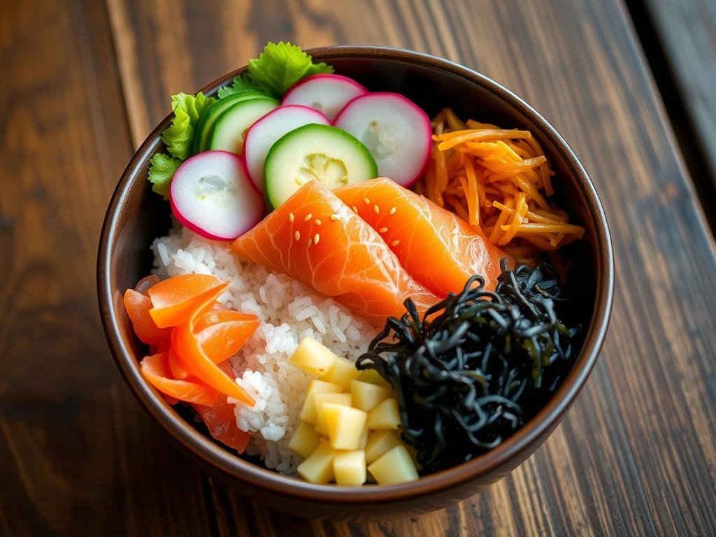 Deconstructed sushi bowls