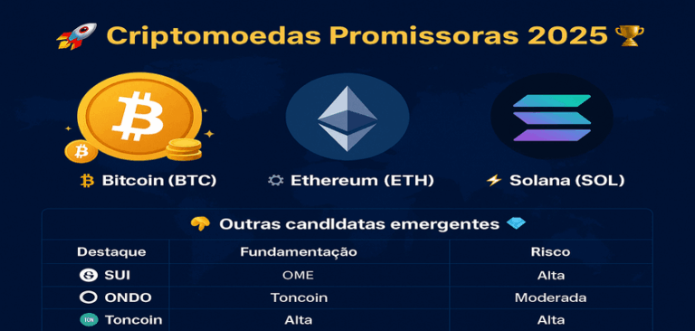 Criptomoedas Promissoras 2025: Guia Completo com Análise de Fundamentos, Riscos e Perspectivas